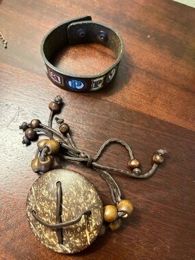 Set of Leather Boho Bracelets